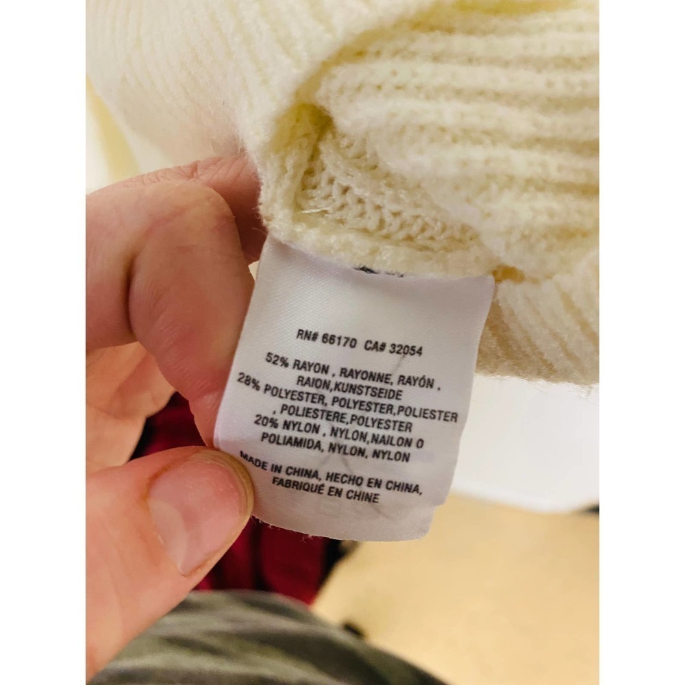 Anthropologie Moth Cream Tie Sweater - Picture 5 of 6